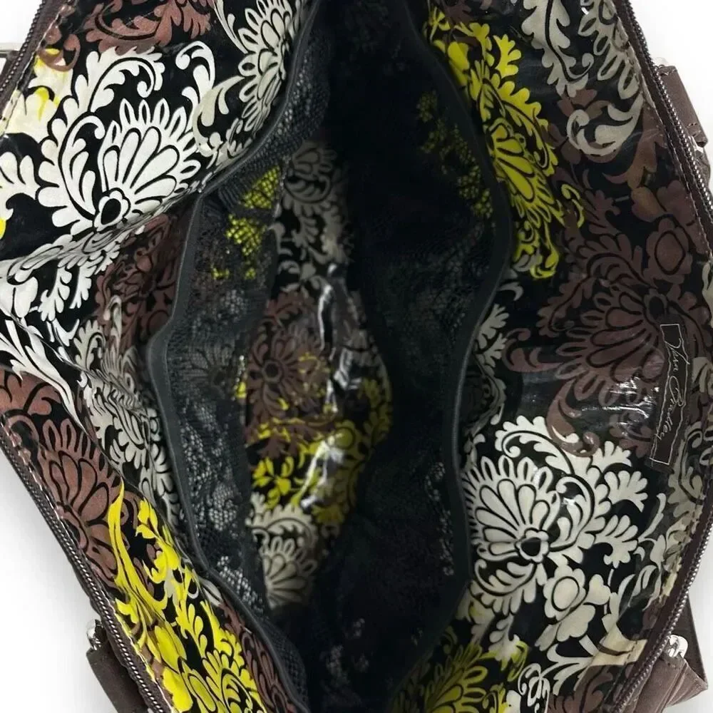 Vera Bradley Brown Quilted Baby Bag with Changing Pad